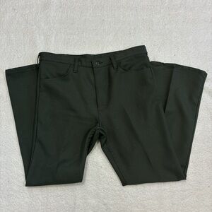 Vintage Wrangler Men's Green Western  Straight Leg Casual Pants